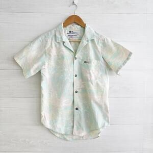 Vintage 80s ID # official identification USA cotton pastel button up, Size 2 / S